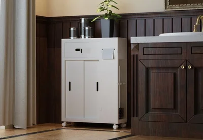 Ванная комната водонепроницаемый стеганый напольная вешалка WPC доска Туалет