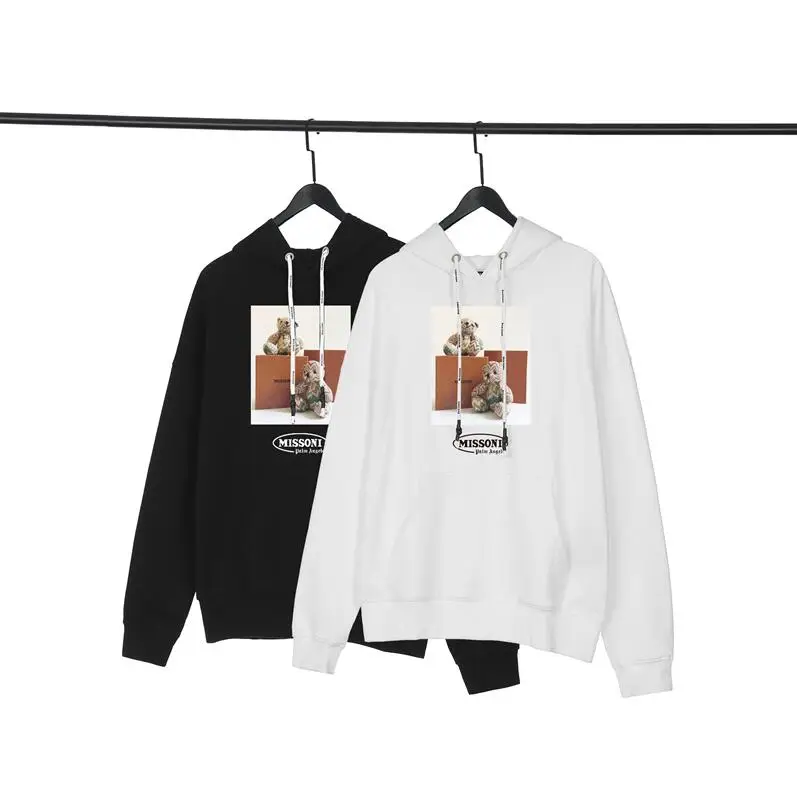 

Толстовка с капюшоном для мужчин и женщин, классическая спортивная куртка с мультяшным принтом «пальмовые ангелы», «Медвежья Лапа», подаро...