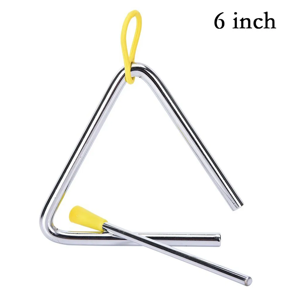 

1 Set Musical Instrument Rhythm Educational Trixes Musical Triangle Steel School Percussion Instrument With Beater Kids Toys