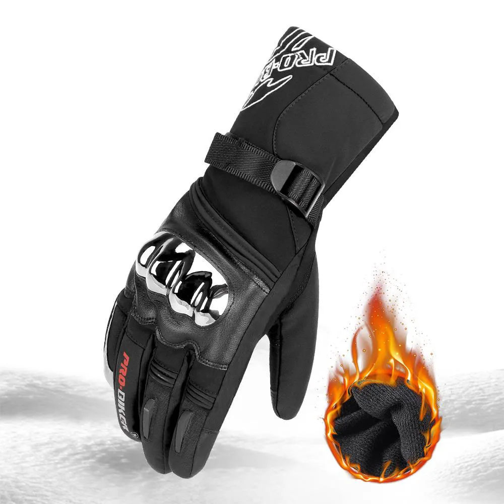 Зимние МОТОЦИКЛЕТНЫЕ ПЕРЧАТКИ PROBIKER водонепроницаемые для сенсорных