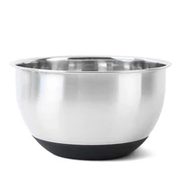 diameter 24cm26cm28cm professional silicone with non slip kitchenware mixing stainless bowl for salad bread pastries cake bowl