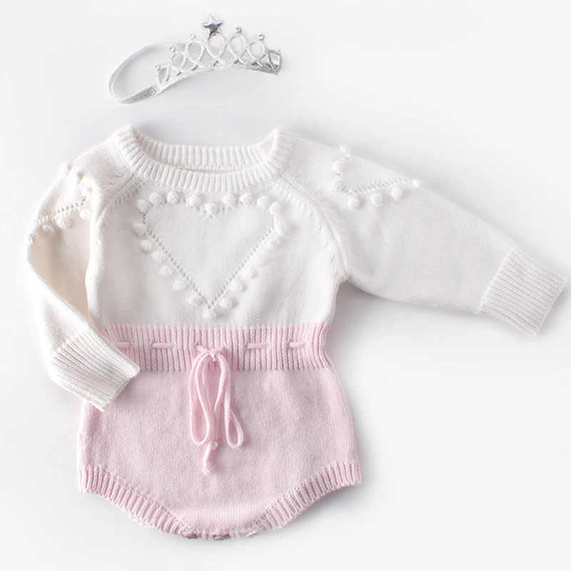 Новинка вязаный детский комбинезон осенняя одежда для новорожденных Детский с