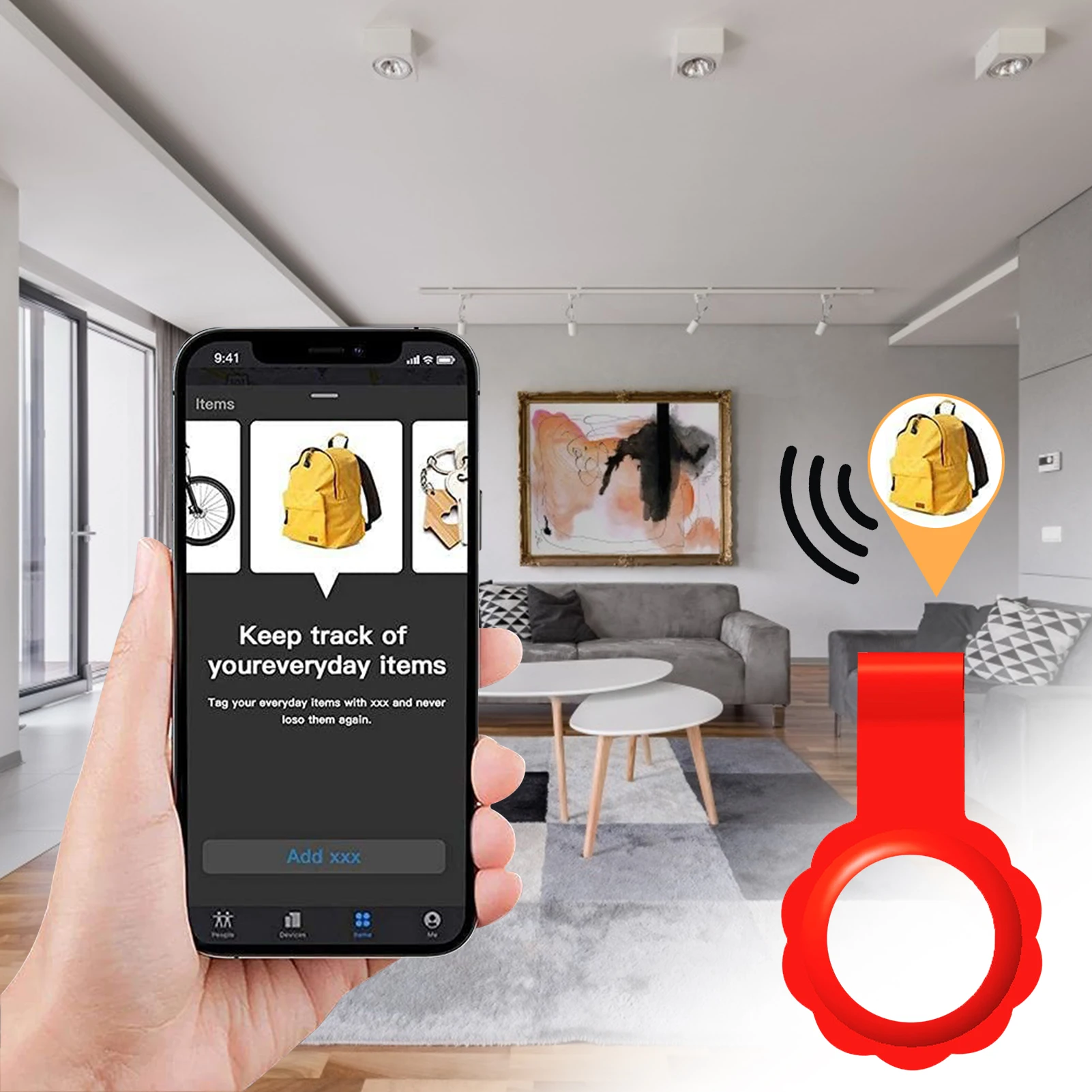 

For Apple Airtags Locator Tracker Silicone Protective Sleeve Case Cover Anti-lost Device Keychain Hot Drop Shipping