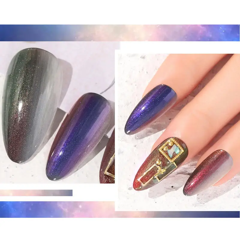 Топовое покрытие HNM блеск для губ хамелеон с жемчужным эффектом чёрная белая база