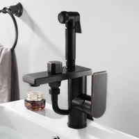 basin mixer faucet with bidet faucet black oil brass bathroom sink faucets single handle basin taps bathroom tap water tap crane