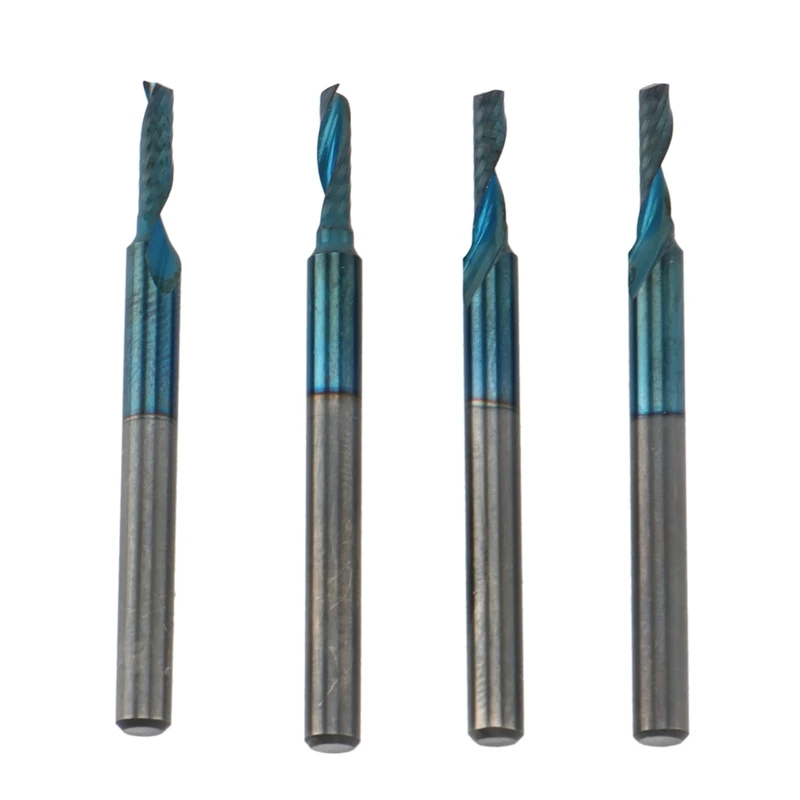 12 шт. фреза хвостовик ЧПУ гравировальное долото с одной канавкой инструмент для