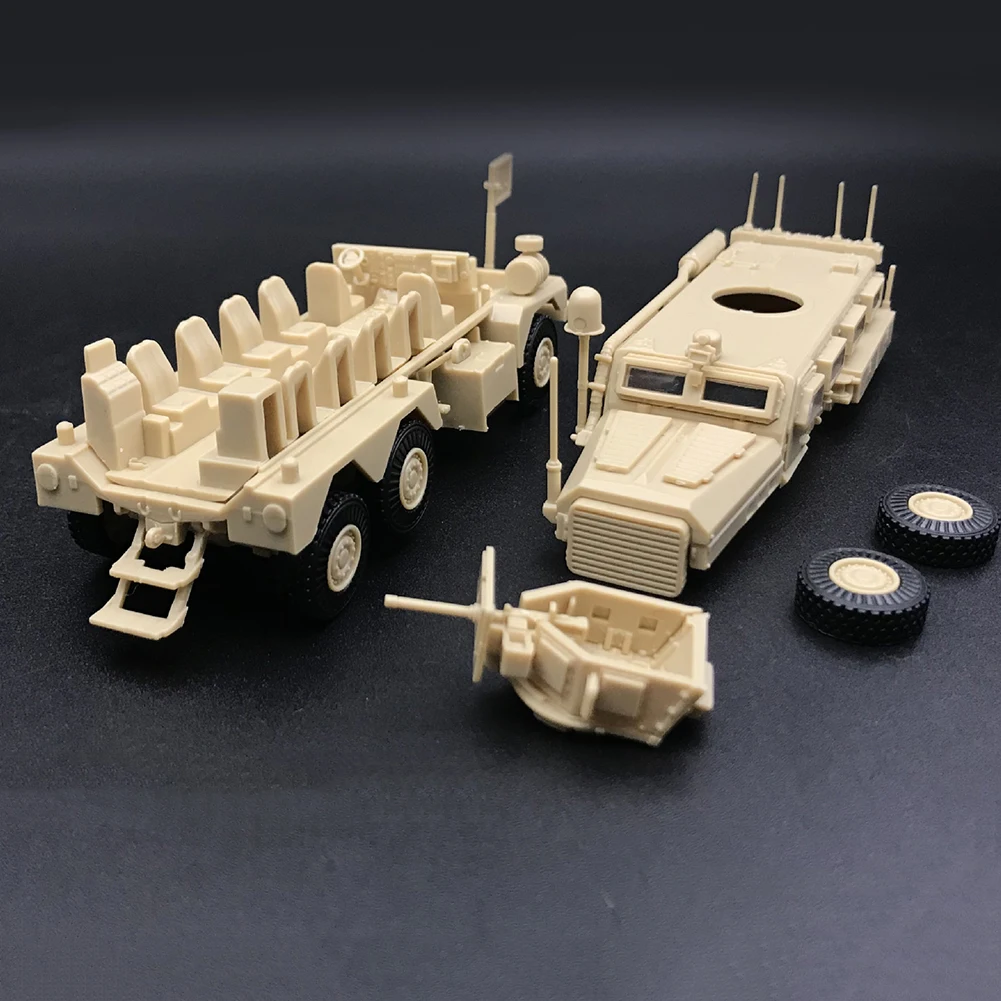 Высокая имитация 1/72 моделирование 6X6 Пума военная модель грузовика 3D головоломка Строительная игрушка коллекционная с витриной