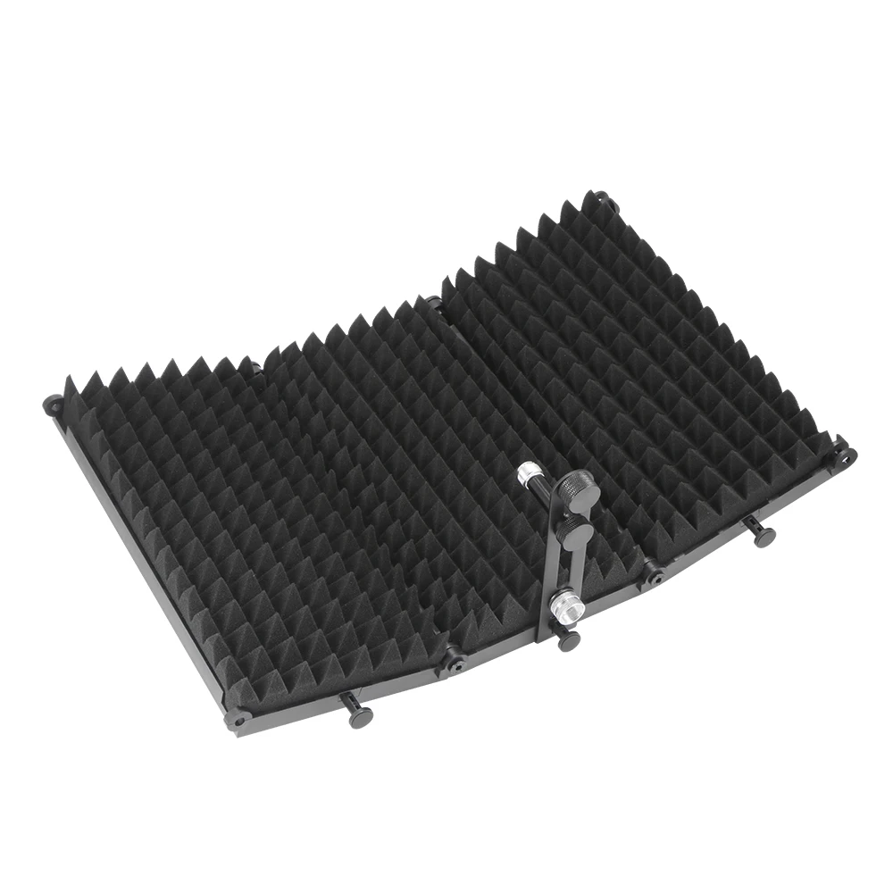 

Foldable Microphone Acoustic Isolation Shield Acoustic Foams Microphone Isolation Shield Mic Sound Absorbing Foam Reflector