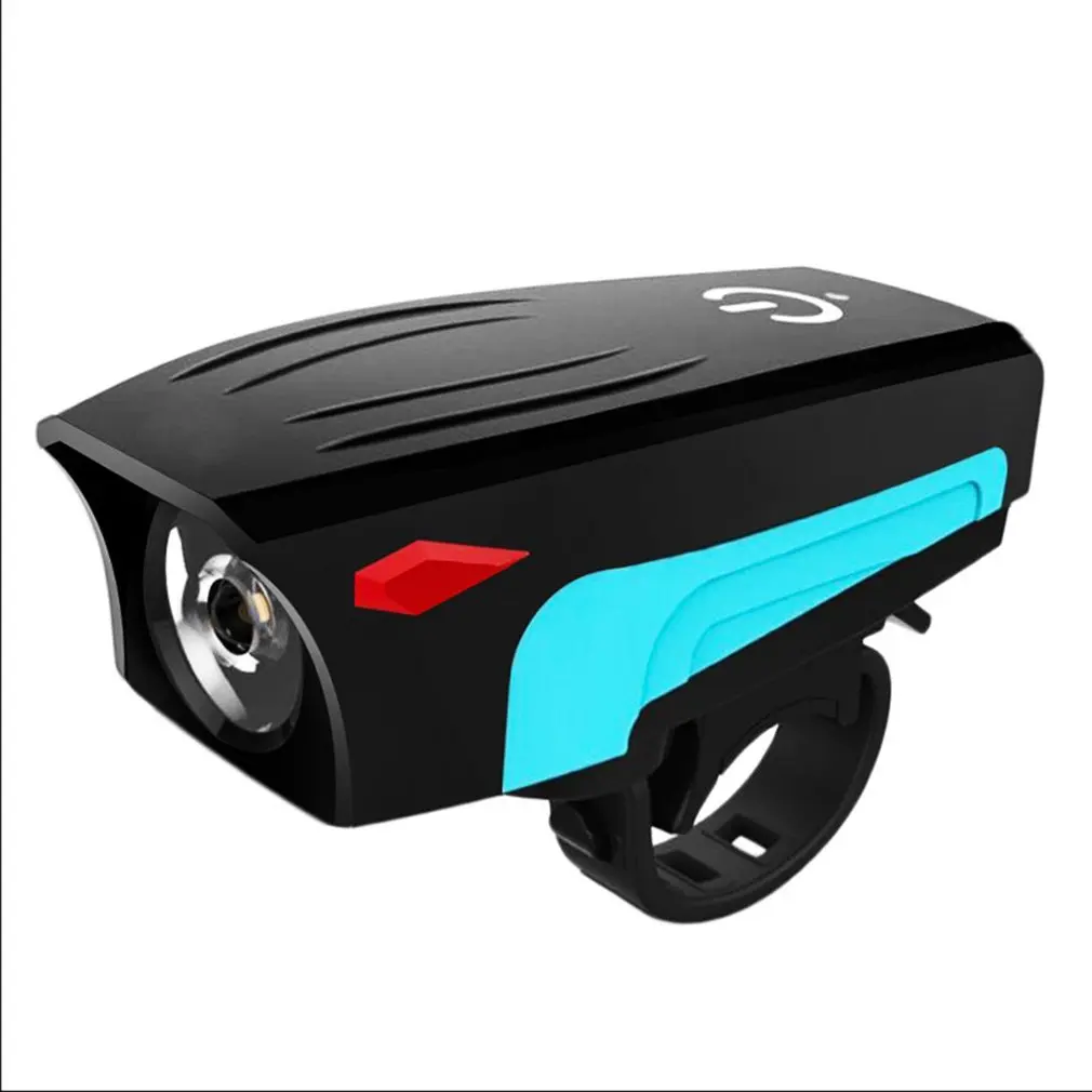 Велосипедный велосипедный колокольчик USB Перезаряжаемый рожок светильник 3