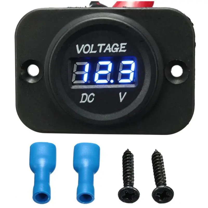 12 V-24 V Водонепроницаемый автомобиль мотоцикл светодиодный цифровой Дисплей
