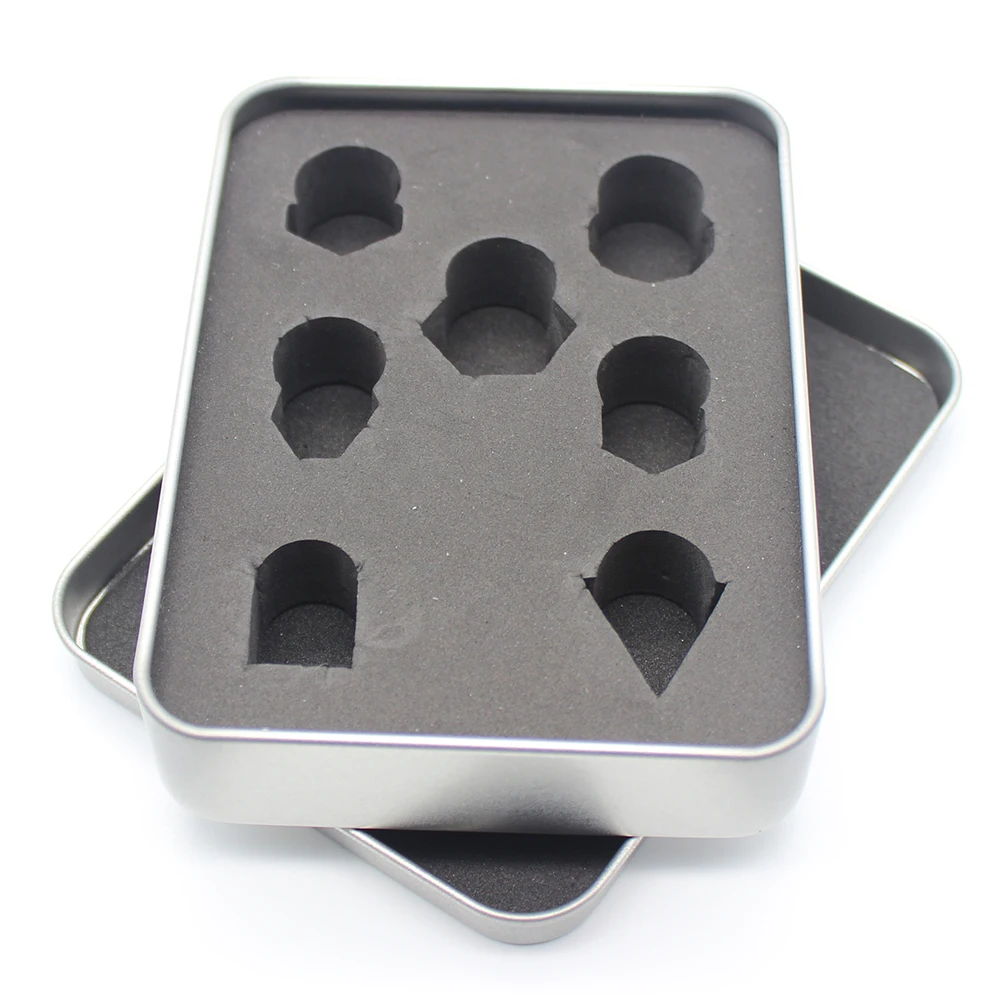 Металлическая коробка для игральных костей стандартного размера металлическая 7