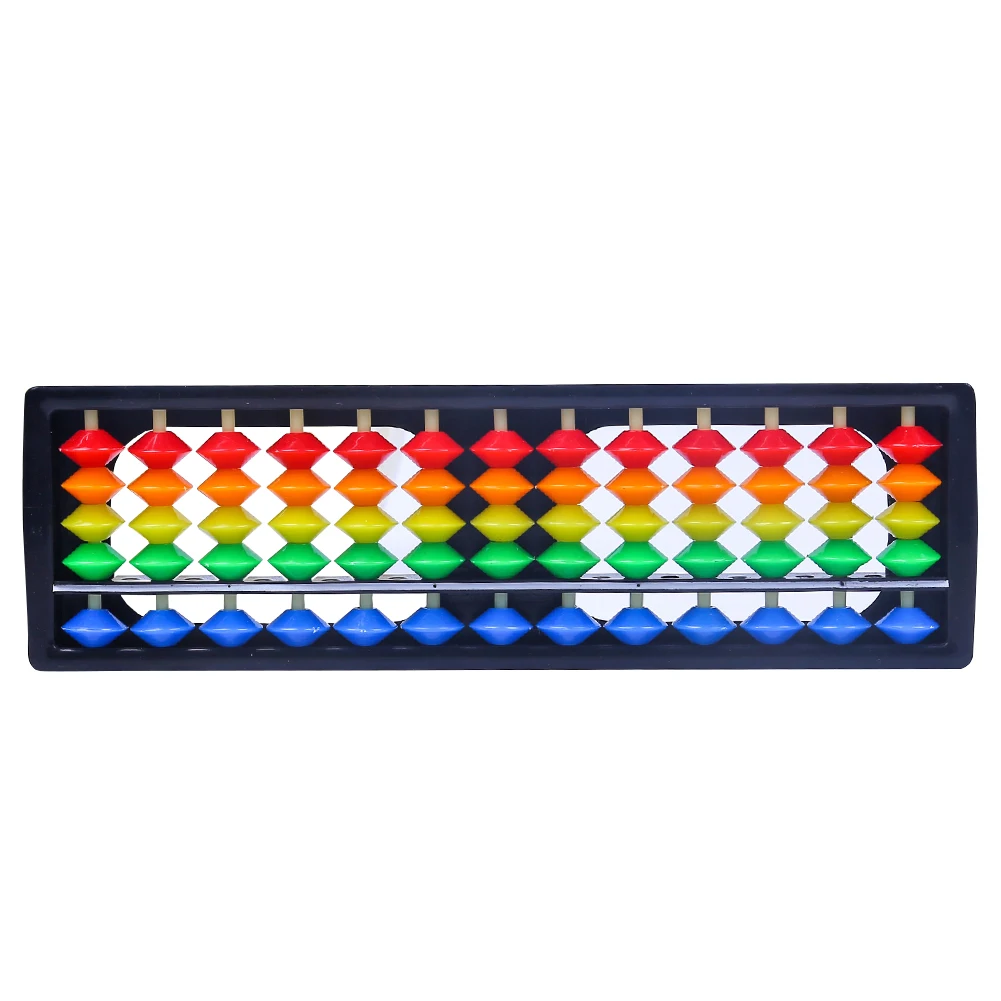 

13 Column Educational Classic Kids Abacus Soroban Arithmetic Calculating Tool Intelligence Mathematics Colorful Beads Durable
