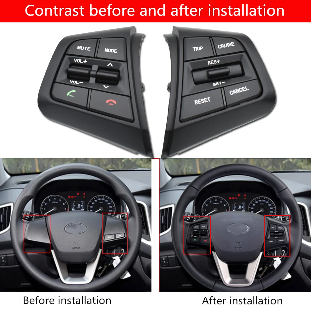 Кнопка управления круиз контролем для Hyundai ix25 1 6/creta 2 0 кнопки на рулевое колесо с