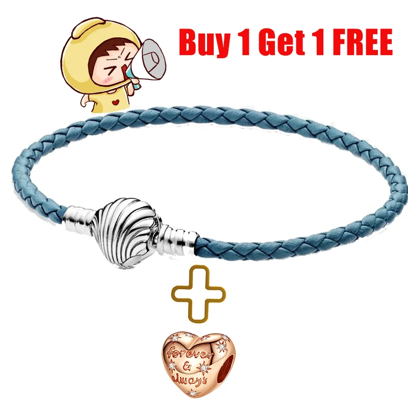 

Hot SALE 925 Sterling Silver Heart Chain Bracelet For Women Fit Original Pamura Charm Beads Jewelry Gift