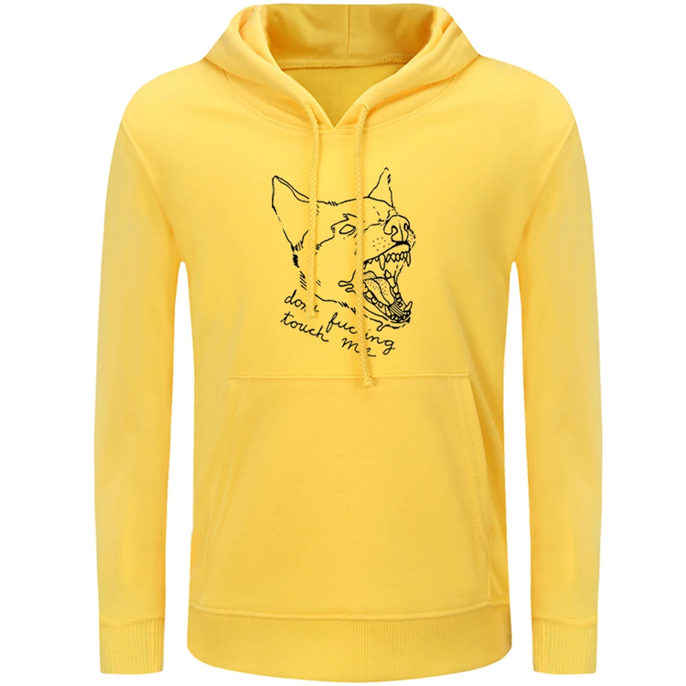 

Rabbit Duck FIG Illusion Art Don't Touch Me Prairie Wolf Womens Ladies Graphic Hoodie Sweatshirt Strings Hooded Top Pullover