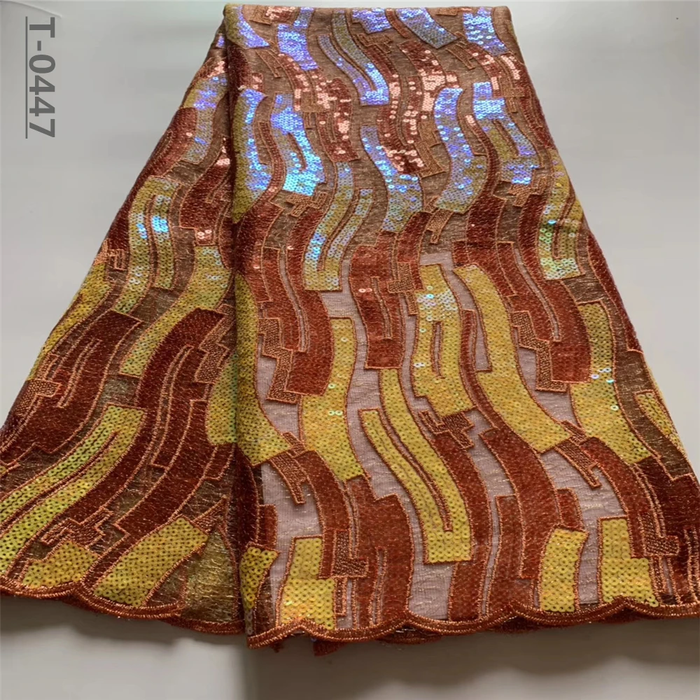 Французская кружевная ткань африканская с блестками 2020 Высококачественная