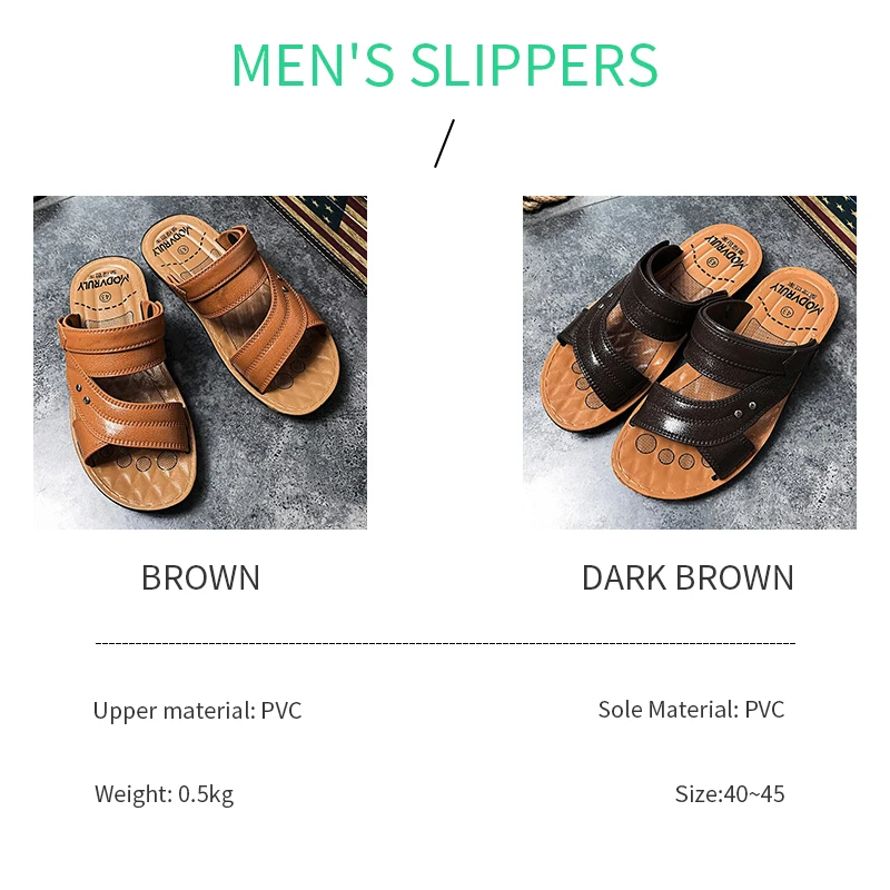 

Men's Sandals Mens New Summer Men's Open-toed Sandals Fashion Trendy Beach Shoes Slippers Mens Sandals Summer Leather Sandals
