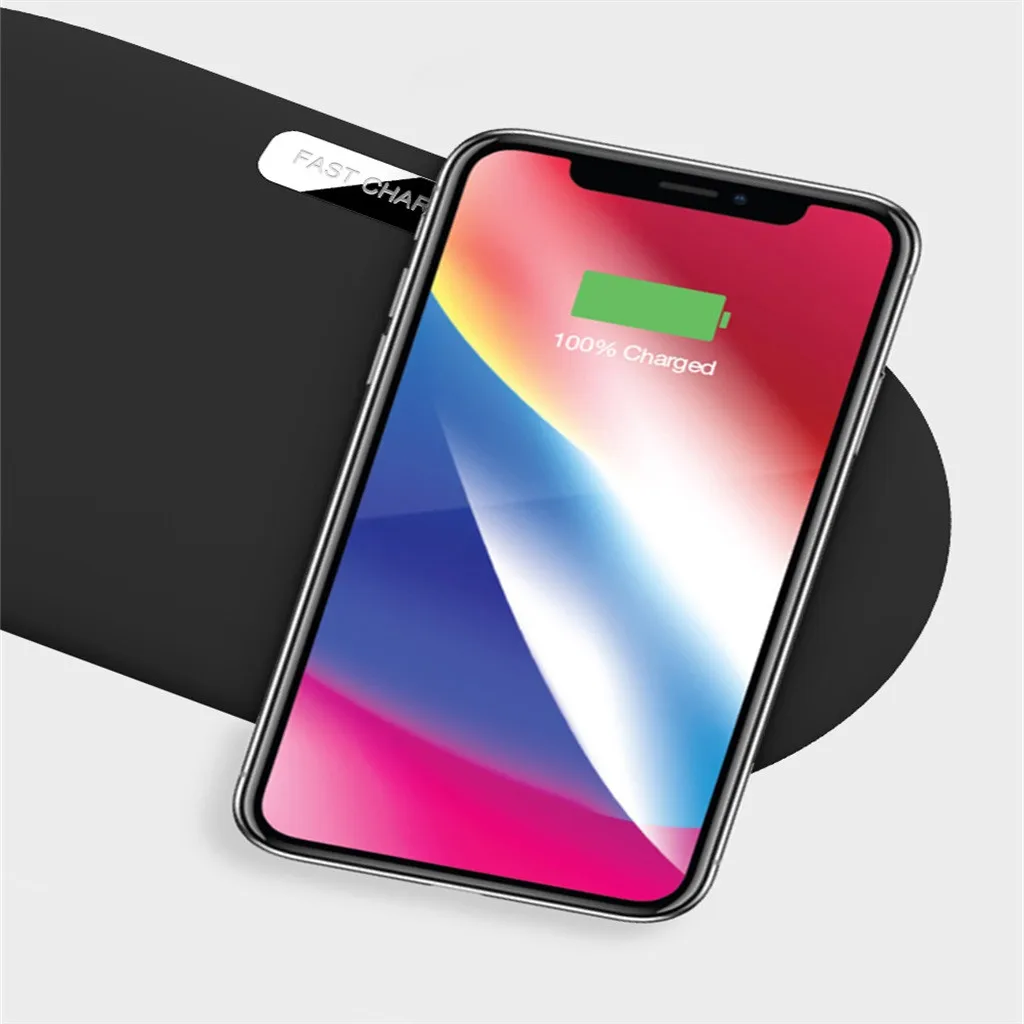 10 Вт двойное Беспроводное зарядное устройство QI для iPhone XS Max XR X 7/8 Plus samsung S9 S10 USB быстрая Беспроводная зарядная док-станция настольная