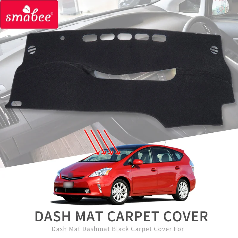 Smabee для Toyota Prius 30 2010~ автомобильный Противоскользящий коврик на приборную панель солнцезащитный коврик аксессуары с покрытием XW30 Противоскользящий
