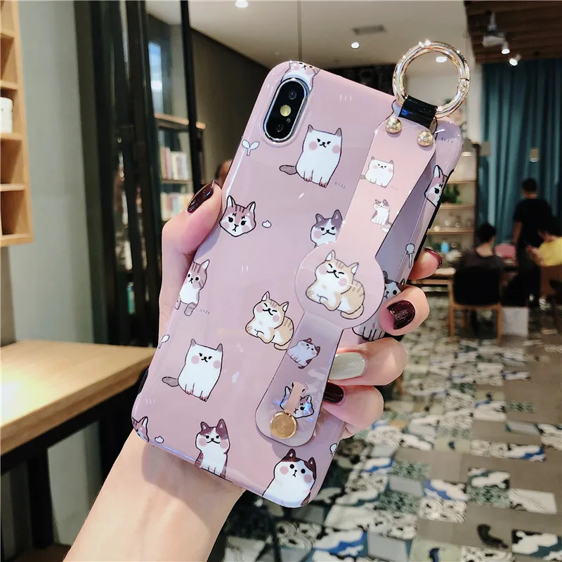 5126-1 IRONGEER Мультфильм Дональд Дак чехол для телефона для iPhone 6S плюс 7 8 плюс мягкий чехол для iPhone X XS MAX браслет Coque - Цвет: 5126-1
