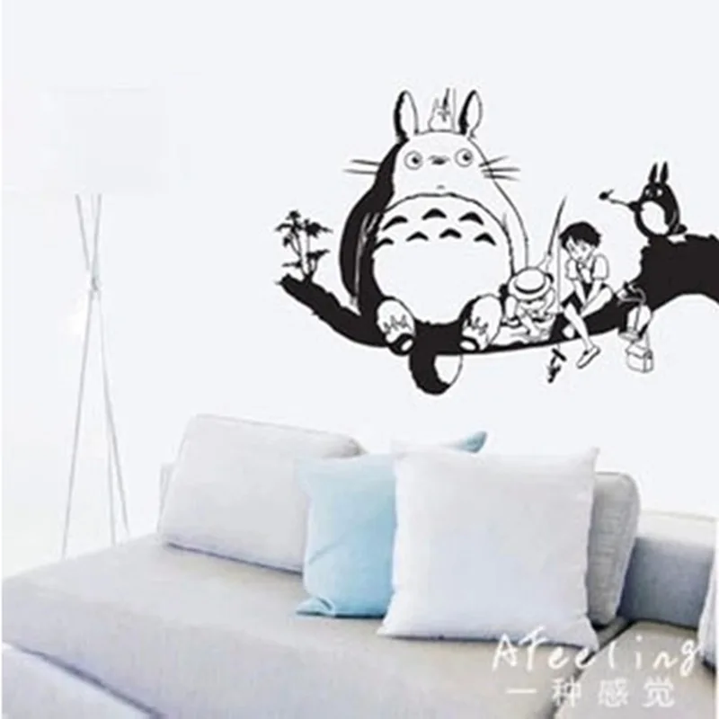 Totoro Wall Decal Vinyl Stickers Decor Home Decorative Decoration Anime Car Sticker | Дом и сад