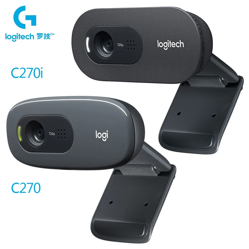 100% оригинал Logitech C270 C270i веб камера HD видео 720P Веб Встроенный микрофон Мини