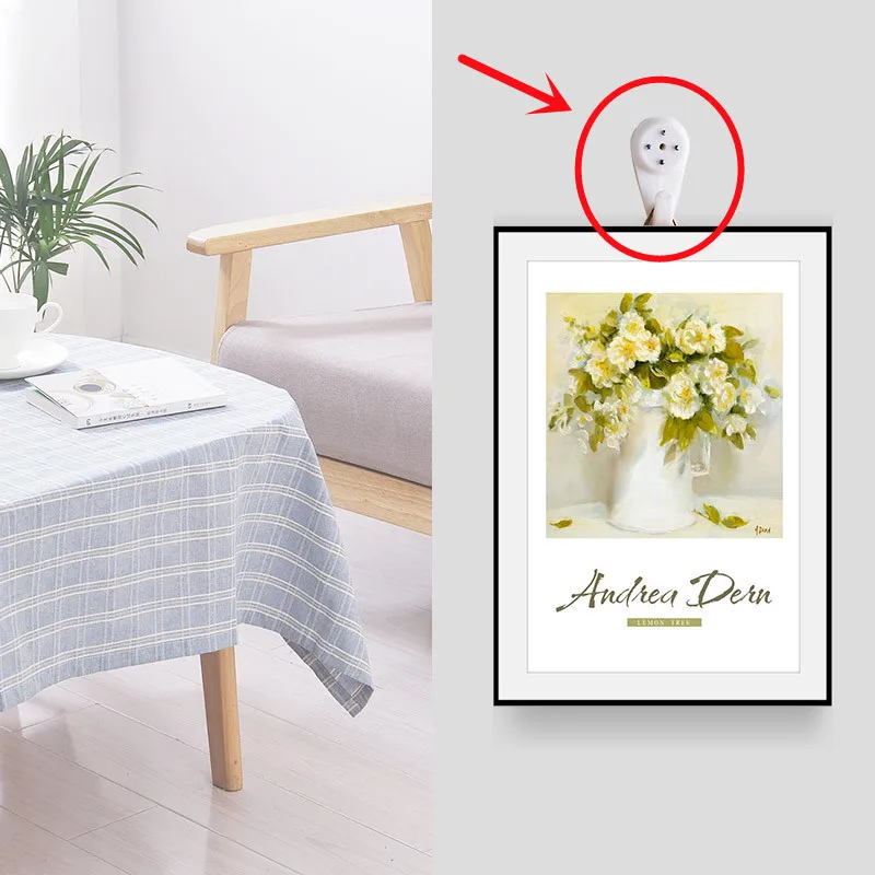 20 шт. крючки для картин пластиковые вешалки без гвоздей Висячие масляные