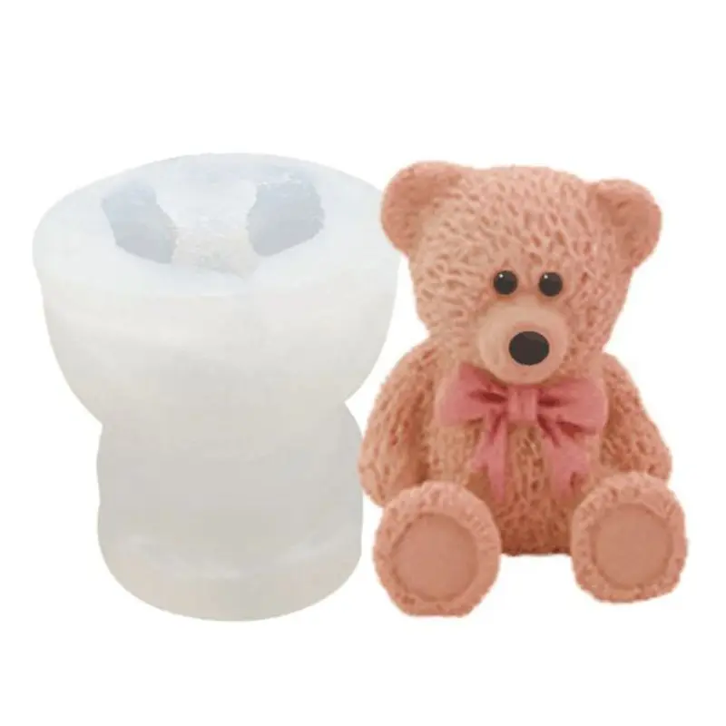 Изготовитель кубиков льда 3D Медведь дельфин силиконовая плитка напиток для