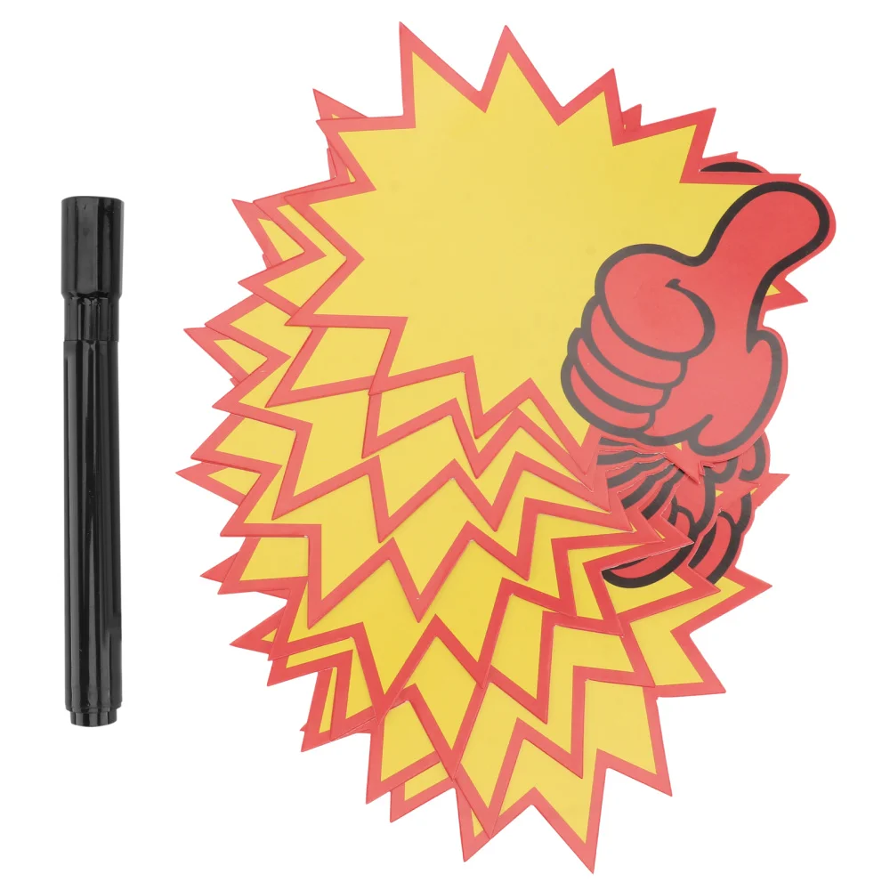 

100Pcs Market Price Tags Advertising Tags Retail Shop Promotional Stickers