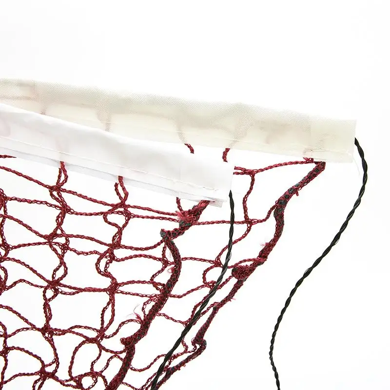 

Outdoor Sports Training Standard Braided Badminton Net 6m X 0.75m Durable White Hem Green / Red Mesh 1PC
