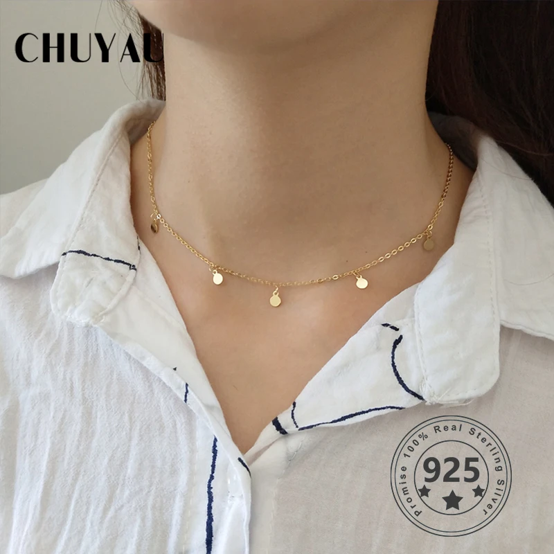 Женское Ожерелье чокер из серебра 925 пробы|Ожерелья| |