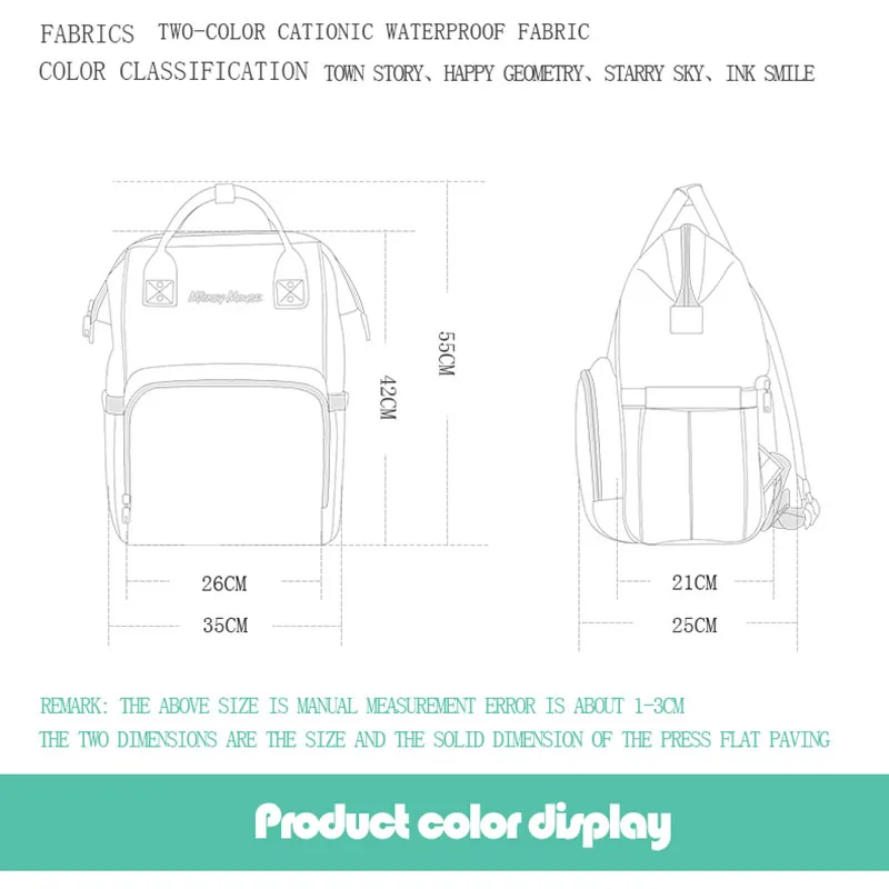 Сумка для подгузников Disney USB Oxford изоляционные сумки бутылочка кормления сумка