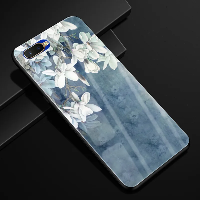 Для Coque Oppo RX17 Neo чехол из закаленного стекла твердая задняя крышка для OPPO RX17 Neo CPH1893 RX17Neo RX 17 Neo чехол силиконовый бампер - Цвет: 9