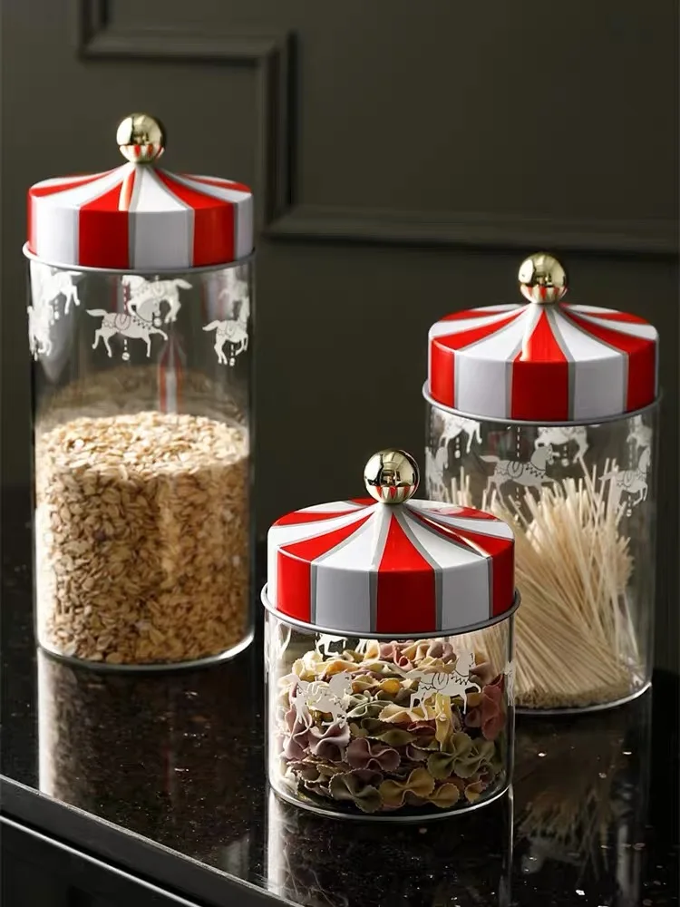 Nordic Юла Стекло уплотнение бутылка для хранения Кофе Чай конфеты из ореха