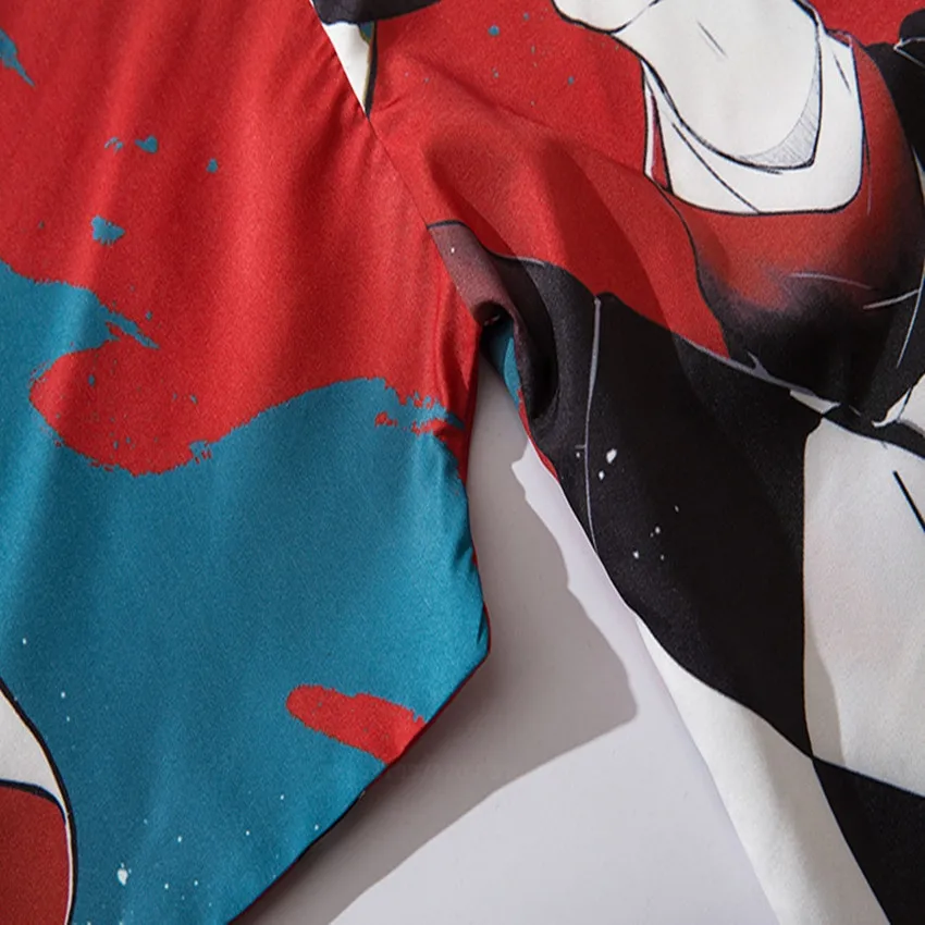 

Japanese Kimono Cardigan Harakuju Vintage Anime Print Coat Summer Shirt Yukata Women Man Outerwear Beach Travel Thin Blouses