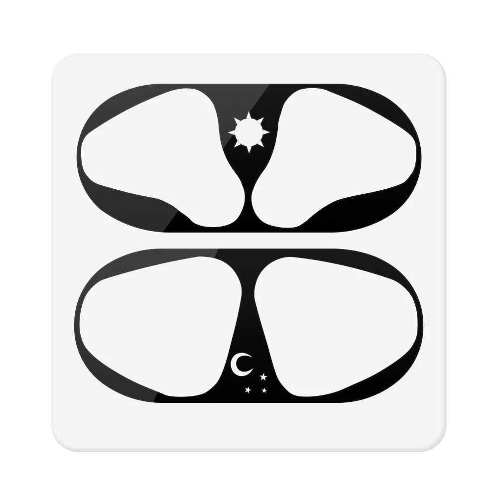 Black-D5 Узорчатая металлическая Пылезащитная наклейка для Apple AirPods 2 1 наклейка защита от пыли наклейка для гарнитура для AirPods внутренняя Защитная крышка - Цвет: Black-D5