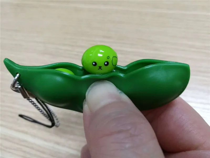 Новый креативный экструзионный горох бобов Сои Edamame стресс игрушка для снятия