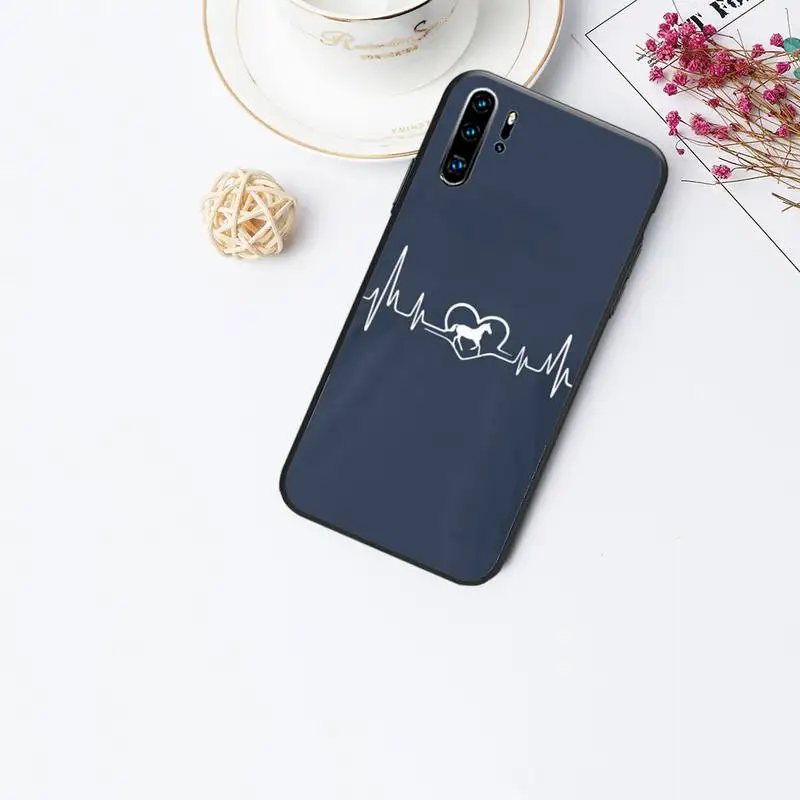 

Horse Pony Horse Heartbeat Phone Case for huawei p20 p30 p40 pro mate 10 20 30 pro lite p smart y7 2019 plus nova 3I cases cover