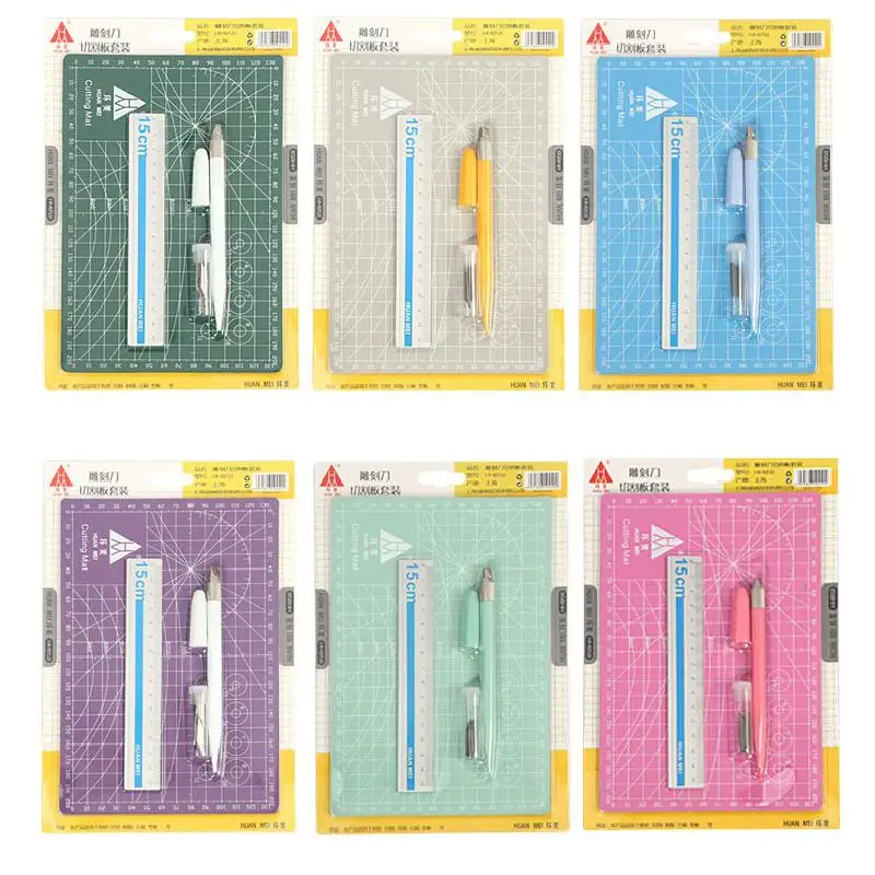 A5 Cutting Mat Carving Knife Set For Manual Diy Sticker Washi Tapes Cutter Pads Journal Tools Stationery Supplies Anti-cutting | Канцтовары