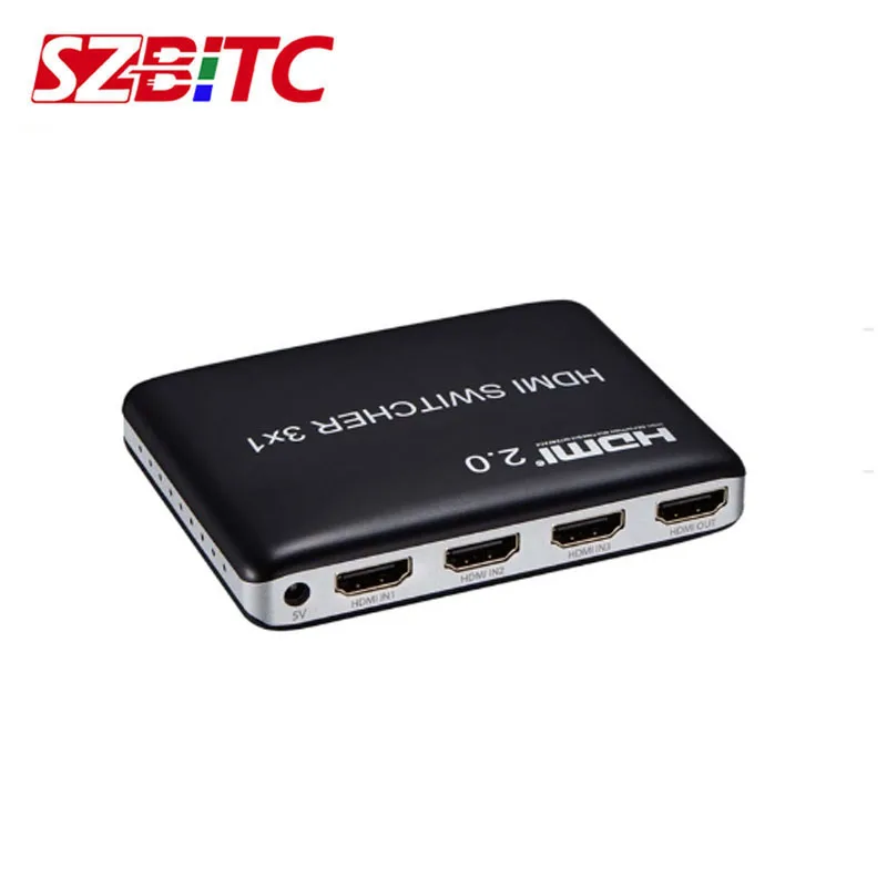 SZBITC 3x1 HDMI переключатель 4K @ 60 Гц HDMI переключатель 3 в 1 выход видео конвертер для PS4 XBOX DVD ПК