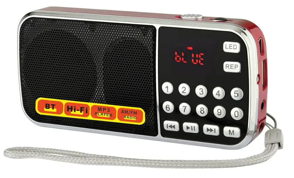 10 шт. L-088AMBT мини портативный карманный Bluetooth AM/FM авто радио сканер MP3 плеер динамик