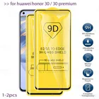 Закаленное стекло, для huawei honor 30 premium 30 5G, защита экрана с полным проклеенным покрытием huavei honer xoner 12
