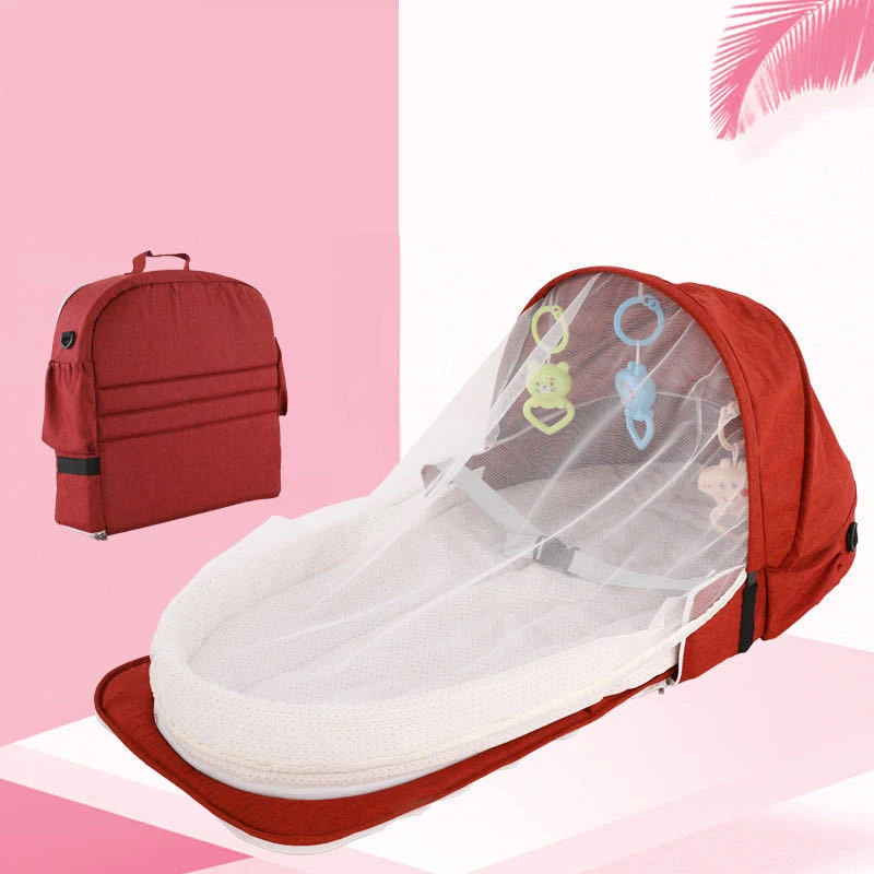 

New Fashion Multi-Function Foldable Portable Baby Bed Diaper Bag (Including Toys)