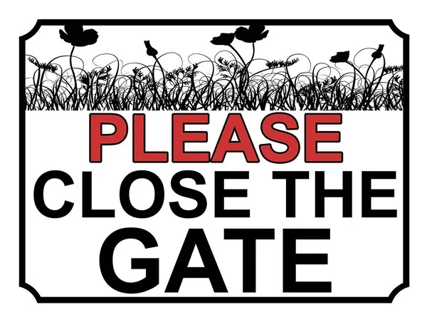 

Please Close the Gate Retro tin sign nostalgic ornament metal poster garage art deco bar cafe shop