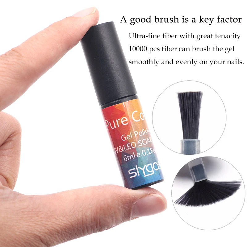 Гель-лак для ногтей SLYGOS 6 мл серия синих цветов размачиваемая светодиодная