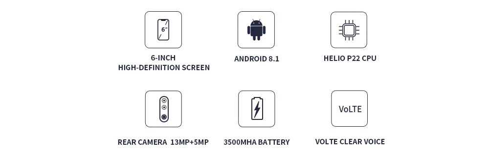 NOKIA 3,1 плюс мобильный телефон, 3 Гб оперативной памяти, Оперативная память 32GB Встроенная память 6,0 дюймов 18:9 Helio P22 Восьмиядерный Android 8 13+ 8 Мп функция отпечатков пальцев, 4G, LTE смартфон