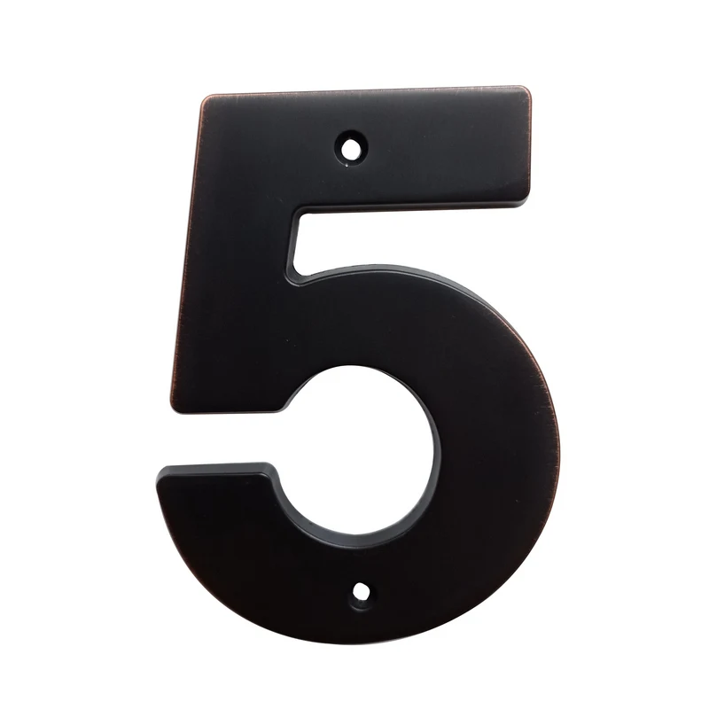 

12 см широкая площадь современного дома номер двери домашний адрес Номера для номера дома цифровые двери наружные знаки 5 дюймов. #0-9 ORB