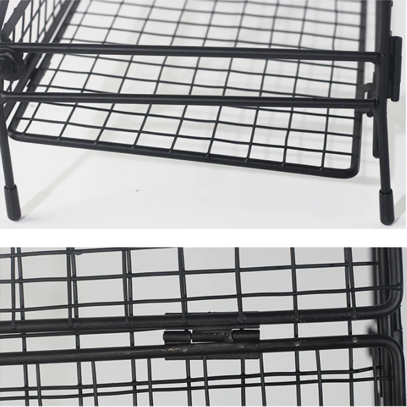 Складная Кухня полка Nordic настольное косметическое Железный контейнер для