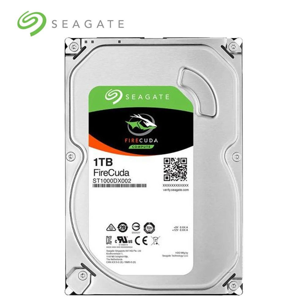 Жесткий диск Seagate 1 ТБ FireCuda Gaming SSHD (твердотельный гибридный диск) 7200 об/мин SATA 6