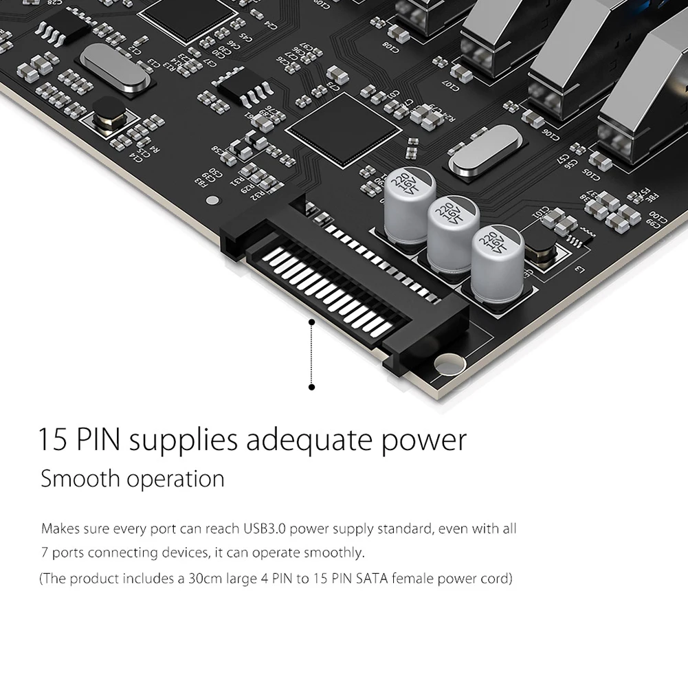 Суперскоростная материнская плата ORICO USB 3 0 с 7 портами PCI-E 2 экспресс-карта